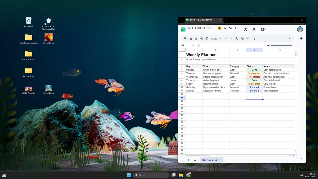Drawquarium Wallpaper Quality: Performance, Resolution, and Display Settings